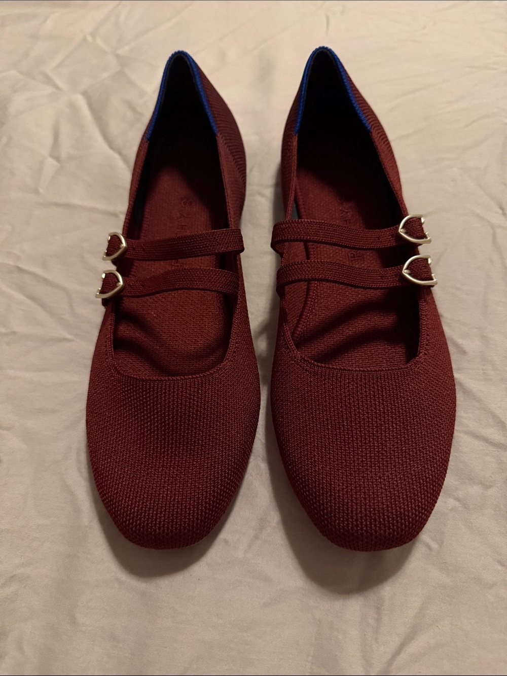 Rothy's Cabernet Double-Strap Mary Jane Flat Size 8.5